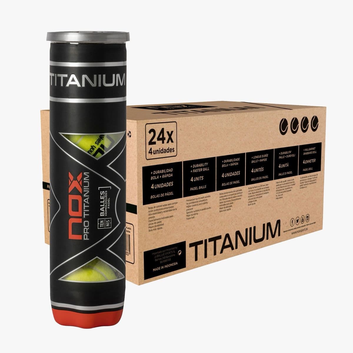 Can Case Pro Titanium (x4) (Pack x24)